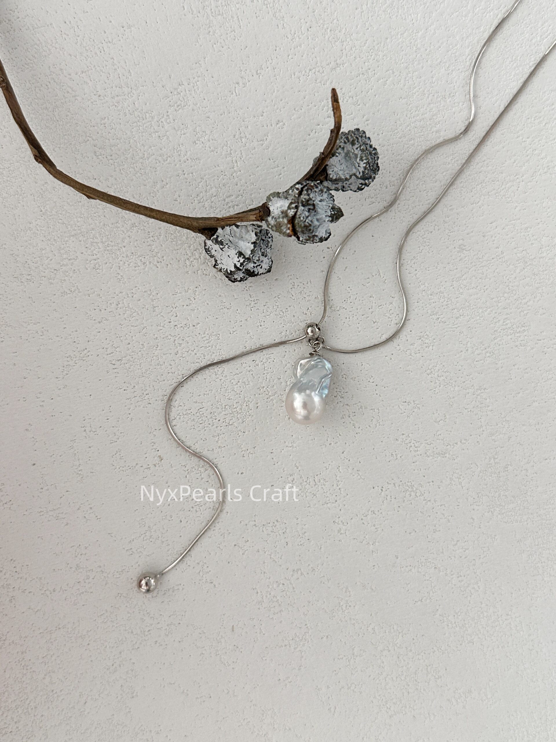 Small Baroque Adjustable Necklace - 图片 7