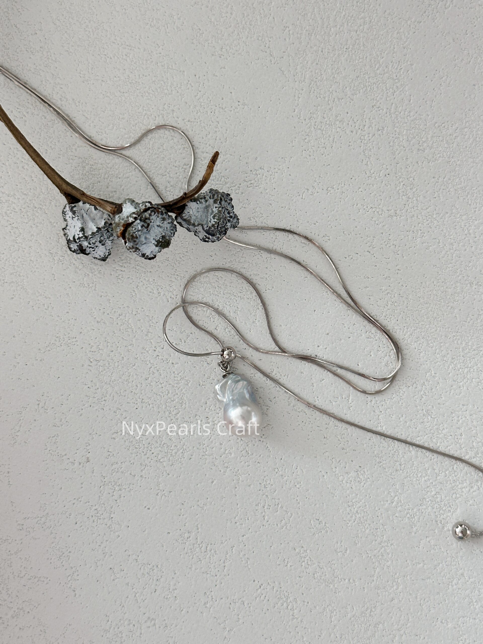 Small Baroque Adjustable Necklace - 图片 5