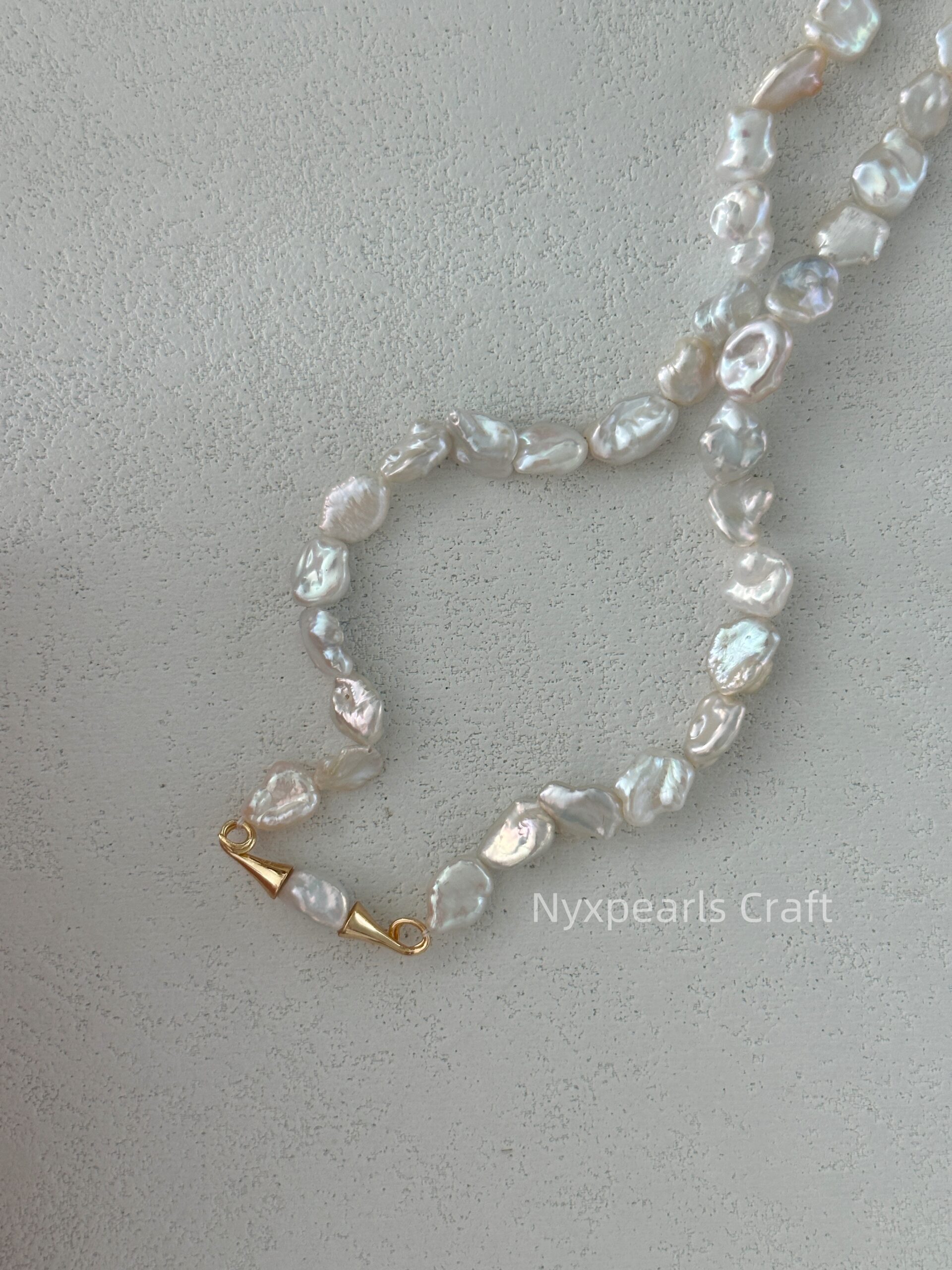 Mustache Pearl Necklace