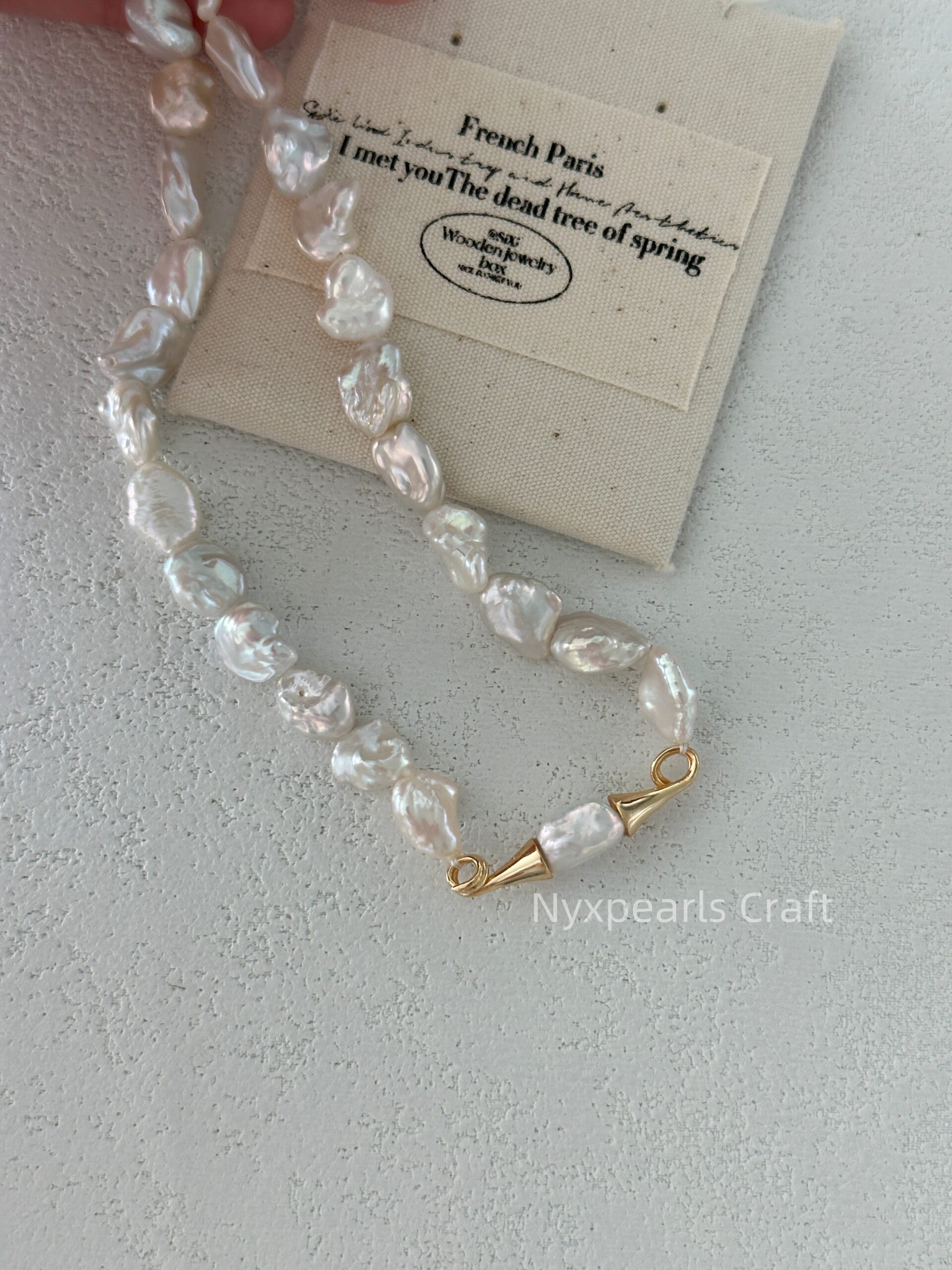 Mustache Pearl Necklace - 图片 3