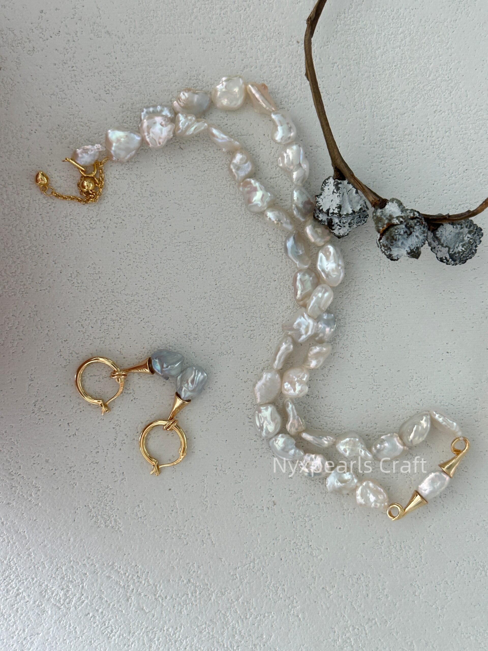 Mustache Pearl Necklace - 图片 8