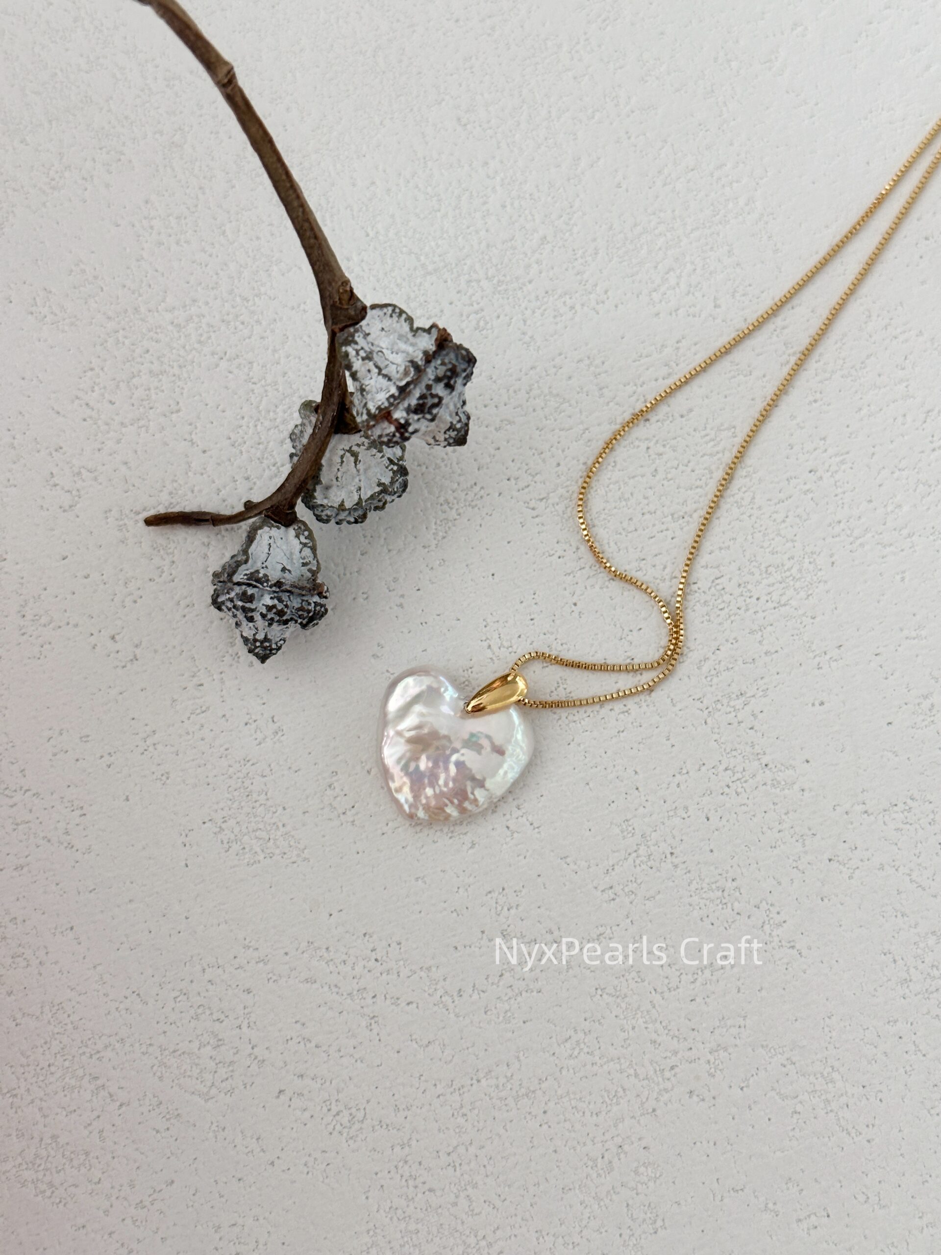 Gold Chain Large Heart Necklace - 图片 3