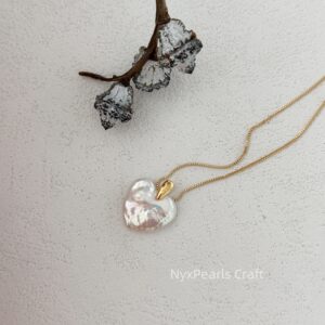 Gold Chain Large Heart Necklace