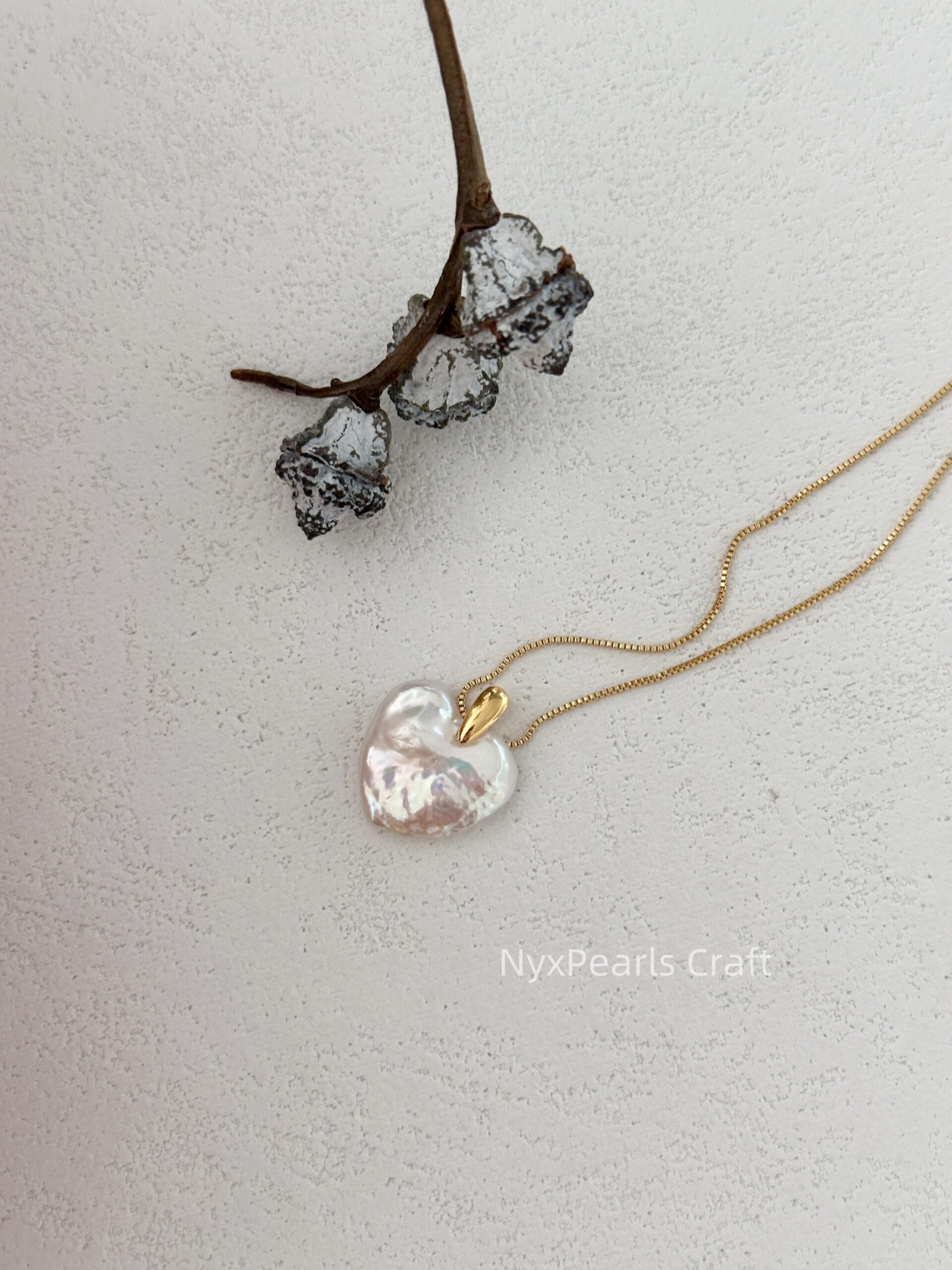 Gold Chain Large Heart Necklace