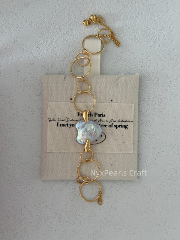Geometric Circle Heart Bracelet - 图片 6