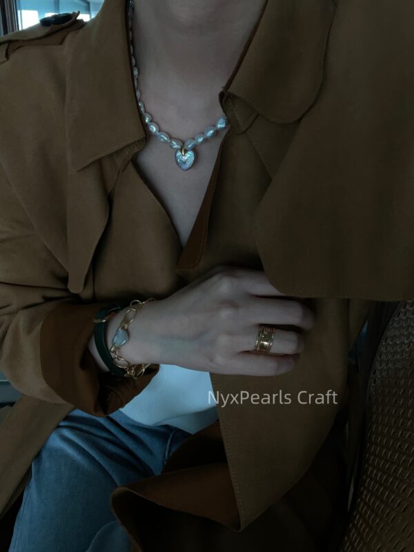 Geometric Circle Heart Bracelet - 图片 12