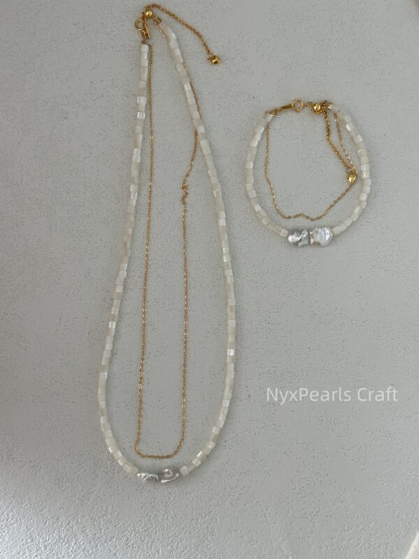 Shell Double-Layer Pearl Bracelet - 图片 6