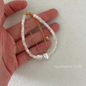 Shell Double-Layer Pearl Bracelet