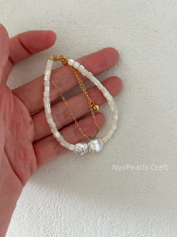 Shell Double-Layer Pearl Bracelet