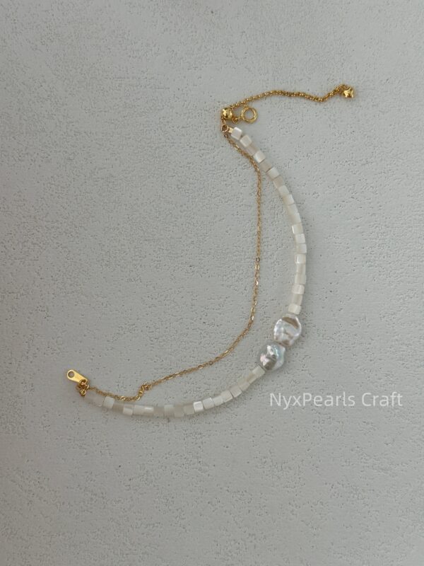 Shell Double-Layer Pearl Bracelet - 图片 8