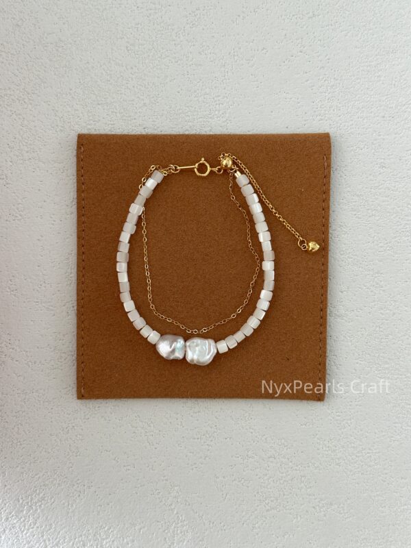 Shell Double-Layer Pearl Bracelet - 图片 9