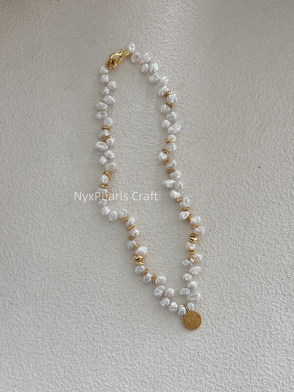 Gold Medal Keshi Pearl Necklace