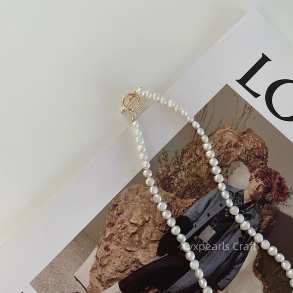Double-Sided Luster Baroque Pearl Necklace - 图片 7
