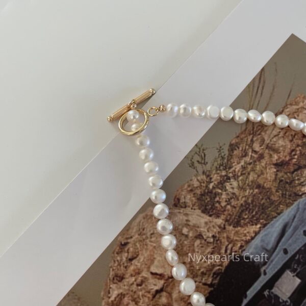 Double-Sided Luster Baroque Pearl Necklace - 图片 6