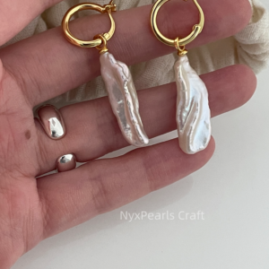 Best-Selling Feather Drop Earrings Pearls