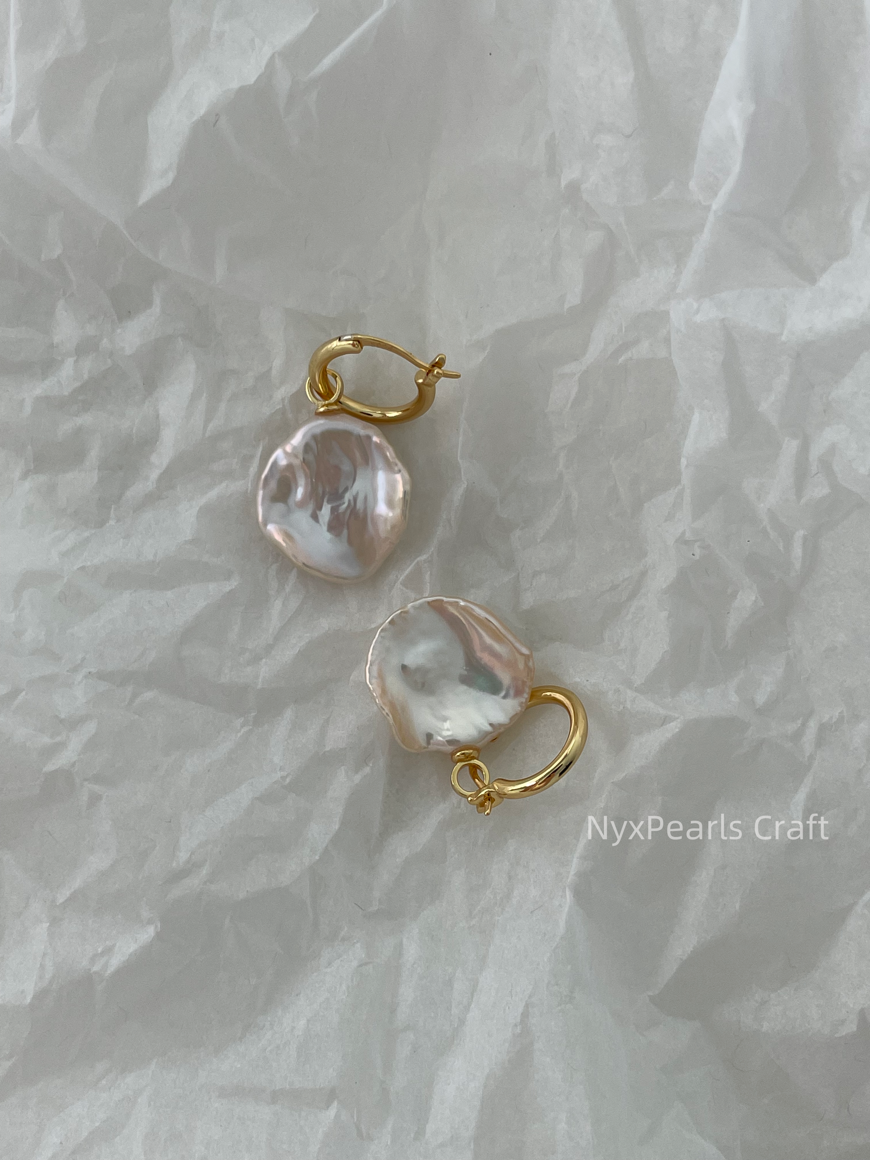 Petal Metal Earrings - 图片 8