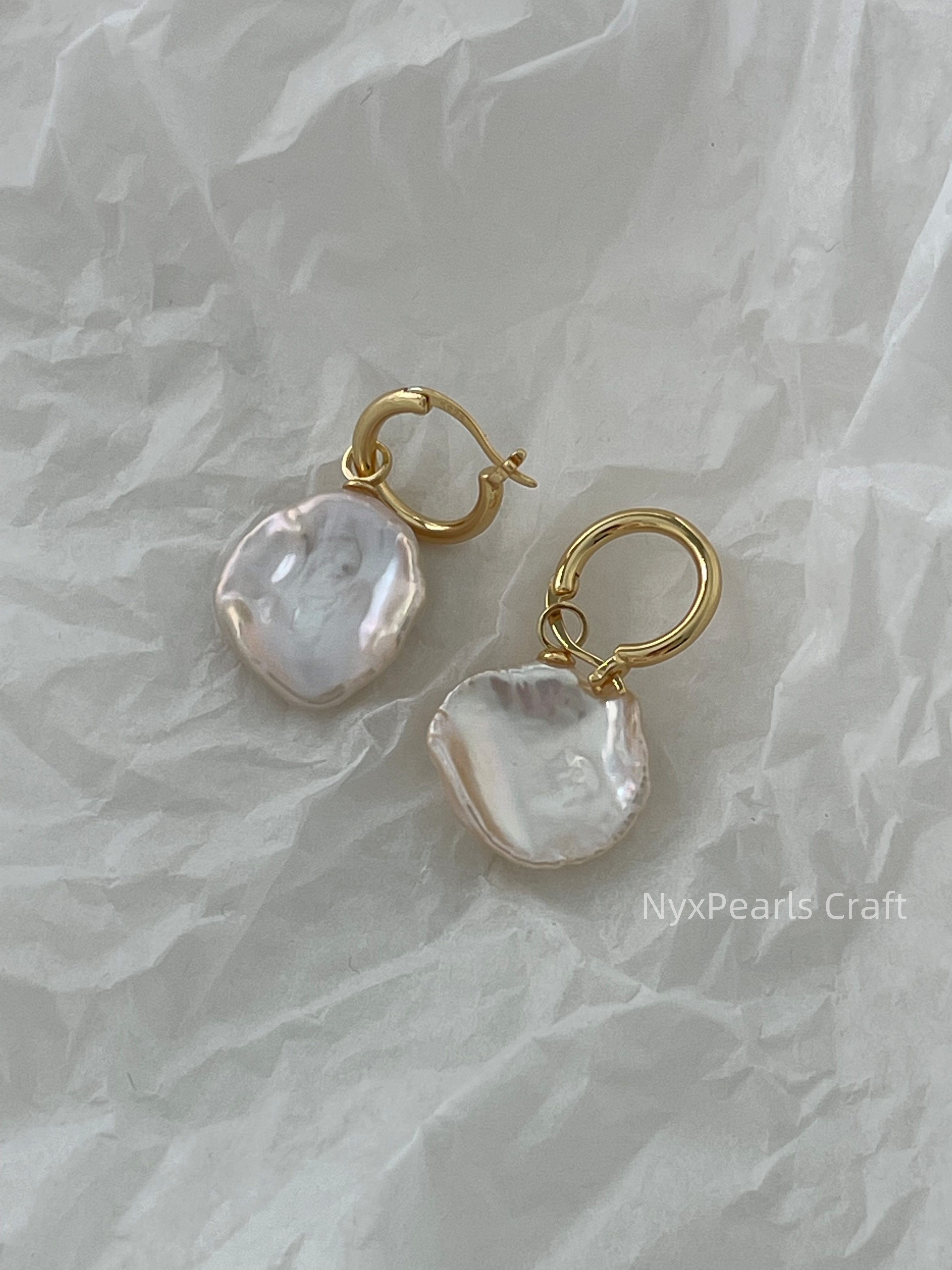 Petal Metal Earrings - 图片 9