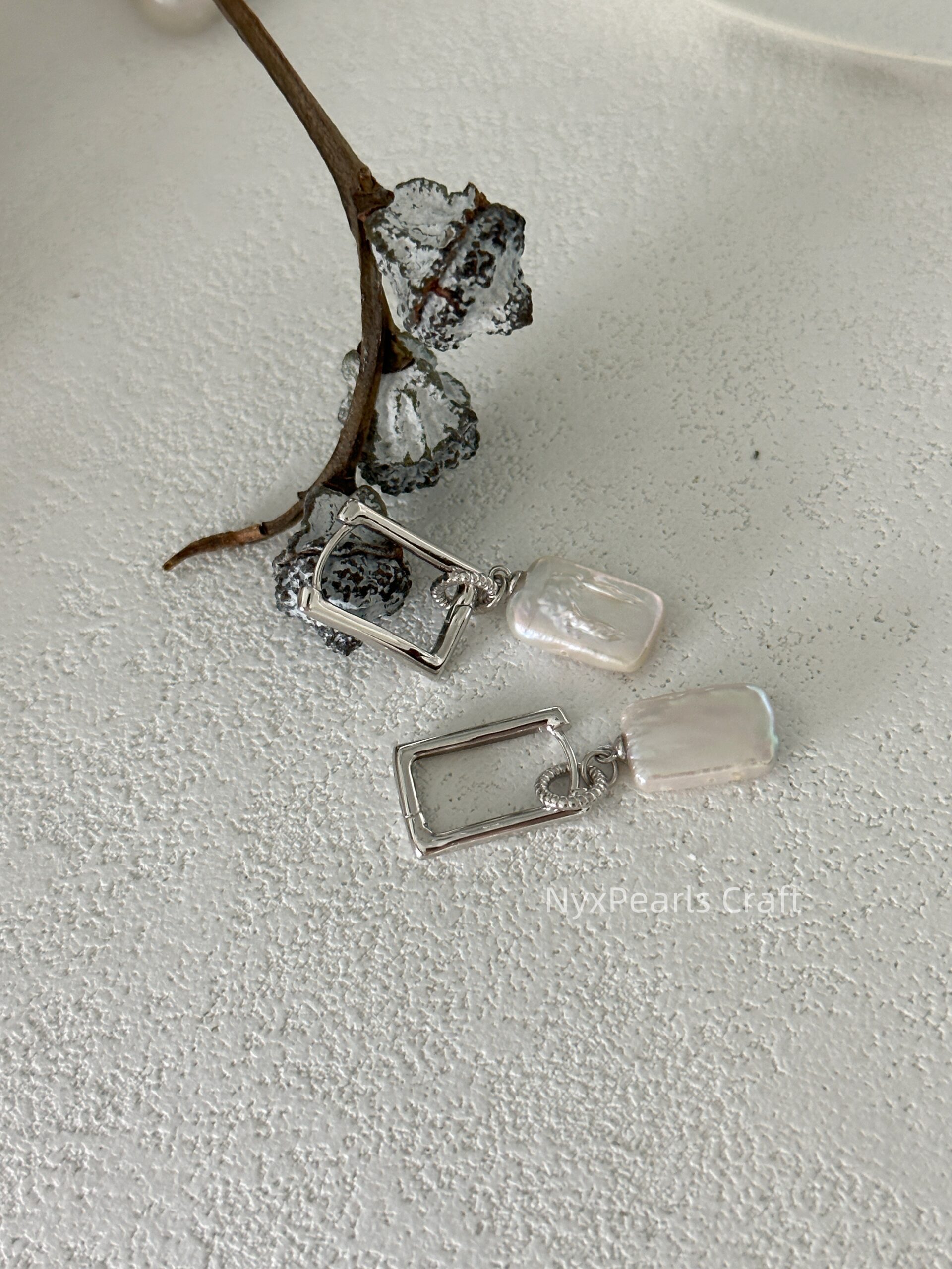 Square Structure Earrings - 图片 6