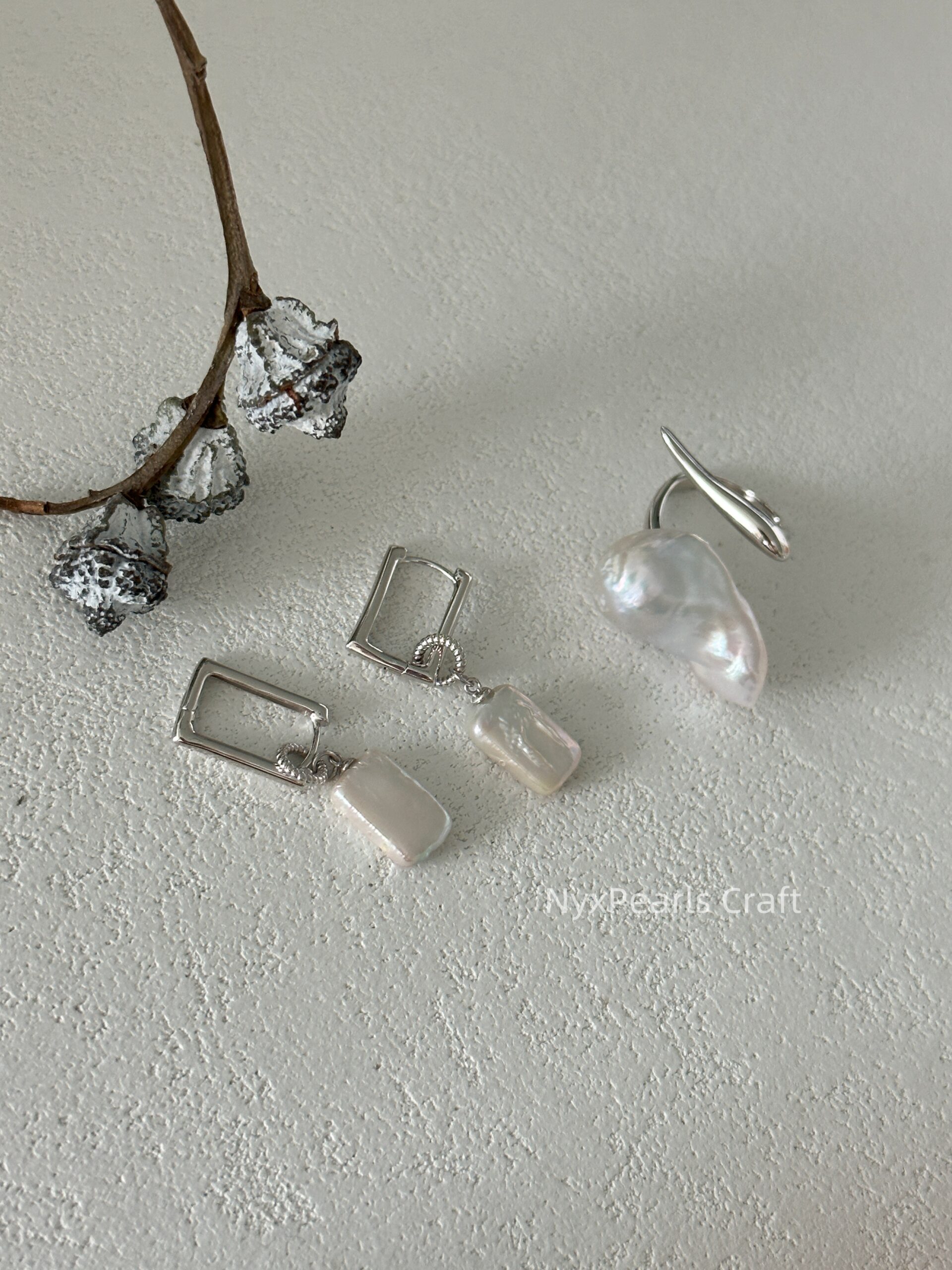 Square Structure Earrings - 图片 2